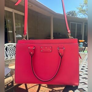 Kate Spade New York purse in bright pink
